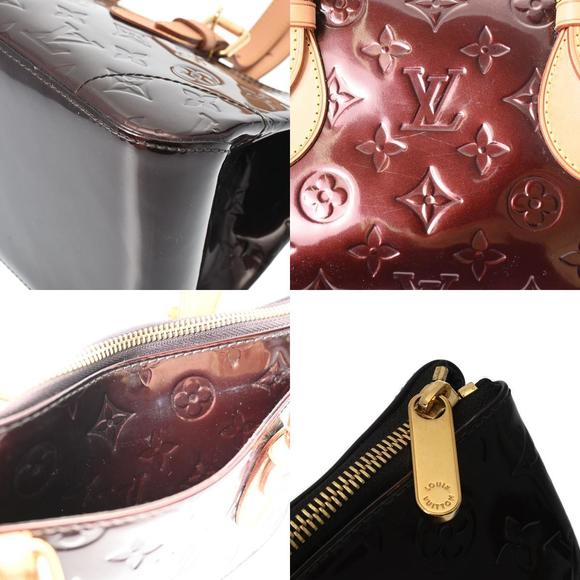 Louis Vuitton Vernis Pinkwood Monogram Handbag Amaranth - Picture 10 of 12